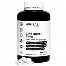 Zinc (pur) 25mg. x 400 comprimate VEGANE + CADOU organizator medicamente x 28 casete