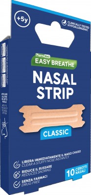Benzi nazale respiri usor Pharmadoct Classic, marime Standard, 10 buc (diminueaza sforaitul si congestia nazala)