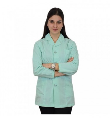 Bluza cu rever, pentru femei, BBC, stretch, verde menta - B17