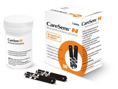 CareSens N teste glicemie x 150 buc. + CADOU 50 teste