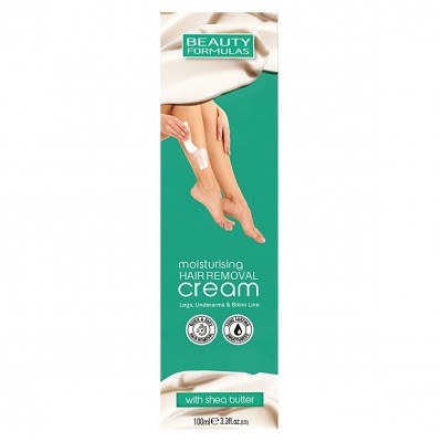 Crema depilatoare hidratanta cu unt de Shea (picioare, axila si linia bikinilor) x 100ml., Beauty Formulas