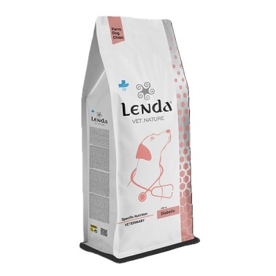 Hrană completă extrudată pentru câini adulți cu niveluri scăzute de monozaharide și dizaharide pentru reglarea aportului de glucoză (Diabetes mellitus), Lenda Vet Dog Diabetic 2 kg