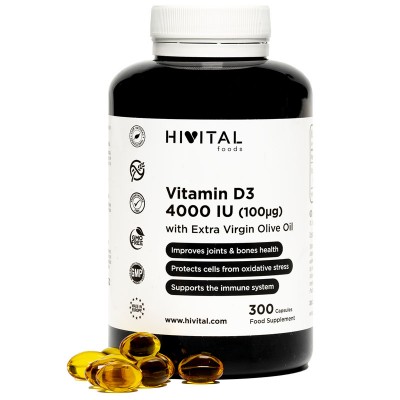 Vitamina D3 x 4000 U.I. (100μg) x 300 capsule gelatinoase