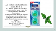 Ata interdentara activa ceruita cu fluor si menta 2 buc. x 12m. Active Oral Care