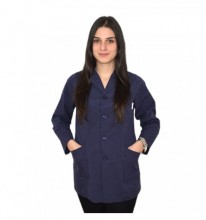 Bluza cu rever, pentru femei, BBC, stretch, bleumarin - B17