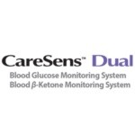 CareSens Dual glucometru (glucoza si cetone) + 50 teste β-cetone KetoSens, testare rapida si precisa, bluetooth, nu necesita codare + CADOU pila de sticla unghii sensibile