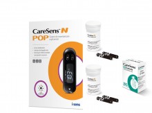 CareSens N POP glucometru + 100 teste + 100 ace, testare rapida si precisa, nu necesita codare