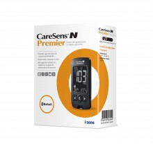 CareSens N Premier glucometru + 50 teste + 10 ace, testare rapida si precisa, ecran luminos, bluetooth, nu necesita  + CADOU termometru digital