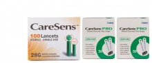 CareSens PRO teste glicemie x 100 buc. + 100 ace, compatibile cu glucometrul CareSens Dual + CADOU 2 bureti hemostatici 10x10x10mm.