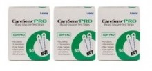CareSens PRO teste glicemie x 150 buc., compatibile cu glucometrul CareSens Dual + CADOU 20 teste glicemie