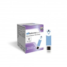 eB-Ketoway teste cetonemie x 100 buc., compatibile cu analizoarele eB-Ketoway + CADOU organizator medicamente 28 casete