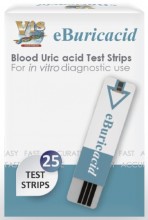 eBuricacid teste acid uric x 100 buc. + CADOU 25 teste