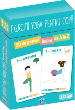 Exercitii yoga pentru copii - 30 de posturi ludice de A la Z - jetoane
