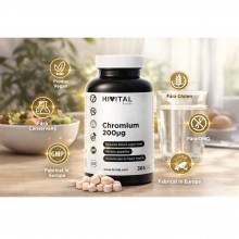 Hivital Crom 200μg x 365 comprimate vegane + CADOU Organizator medicamente 28 casete