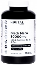 Hivital Maca Neagra 30000mg. x 180 capsule VEGANE - mentine fertilitatea + CADOU Organizator medicamente 28 casete