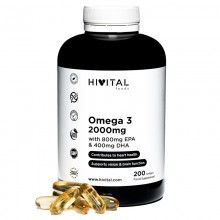 Hivital Omega 3 2000 mg. x 200 capsule moi + CADOU Organizator medicamente 28 casete