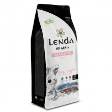 Hrana completa uscata pentru pisici tinere si adulte, de toate rasele, cu pasari de curte, fara cereale, Lenda CAT Farm Poultry Grain Free 2kg